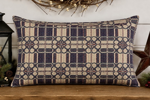 YORKTOWN WEAVE BLUE/RED/TAN SHAM 20X30